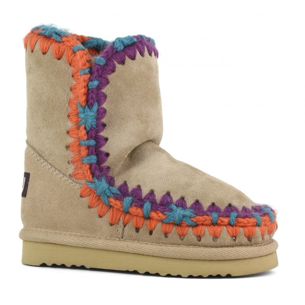 Free People MOU Eskimo Overstitching Shearling Boot Fur Lined Camel 37/6 NEW - Picture 9 of 9